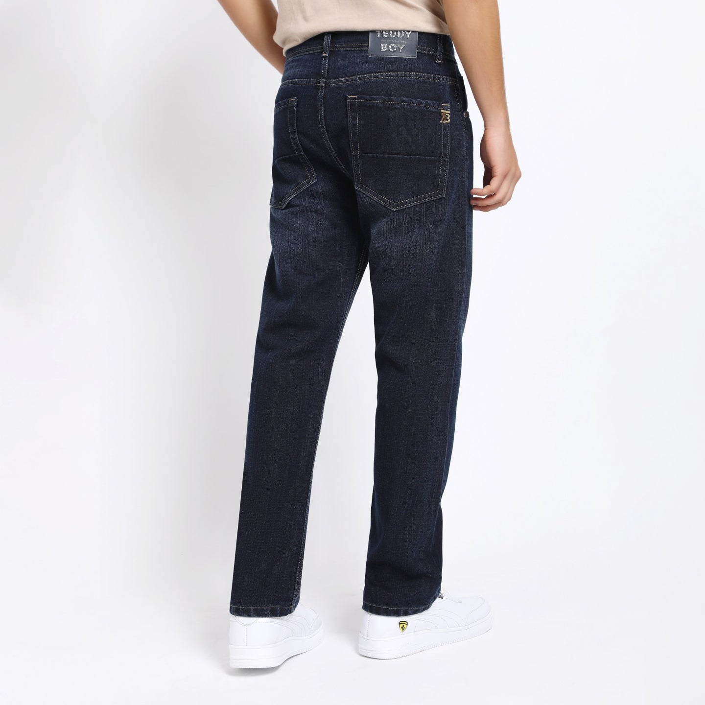 GREY BAGGY FIT JEAN TEDDY 4756-1